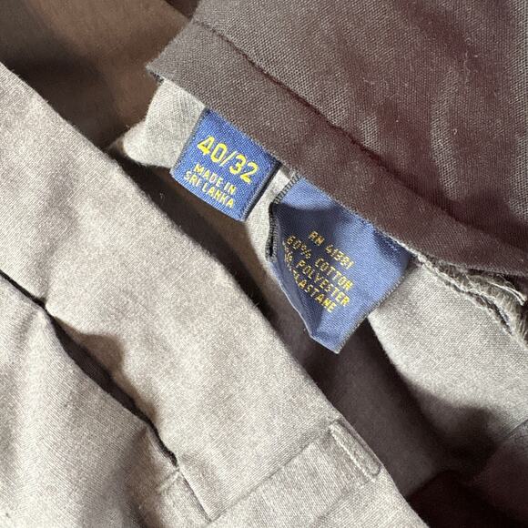 Polo Ralph Lauren Classic Fit Chino Pants Slacks Gray Sz 48x32 - Picture 8 of 8